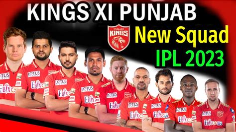 punjab kings 2023 team